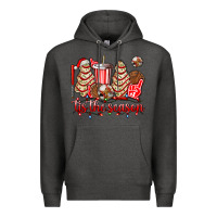 Charcoal Heather tis the season christmas tree  cake baseball Premium Hoodie - AdoDesignShop