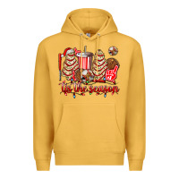 Mustard tis the season christmas tree  cake baseball Premium Hoodie - AdoDesignShop