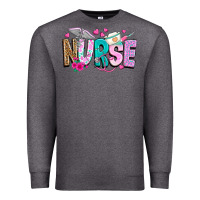 Charcoal Heather nurse Premium Sweatshirt - texasbilliewilder