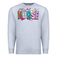 Heather Grey nurse Premium Sweatshirt - texasbilliewilder
