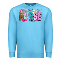 Ocean Blue nurse Premium Sweatshirt - texasbilliewilder