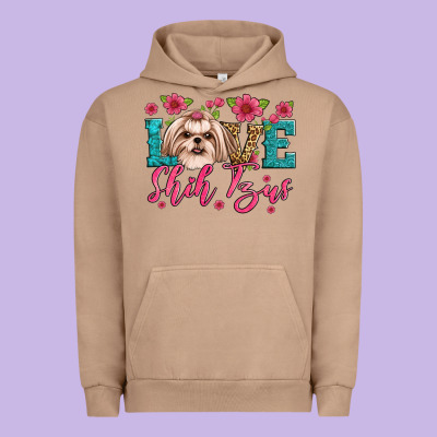 Love Shih Tzus Urban Hoodie Designed By Artiststas