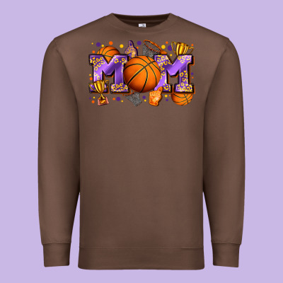 Mom Basketball Premium Sweatshirt Designed By Zillion Design Studio