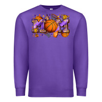 Purple mom basketball Premium Sweatshirt - Zillion Design Studio