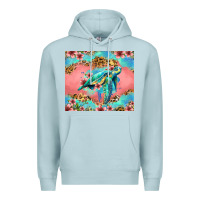 Blue Mist floral turtle Premium Hoodie - Jasminsmagicworld