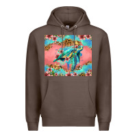 Coffee floral turtle Premium Hoodie - Jasminsmagicworld