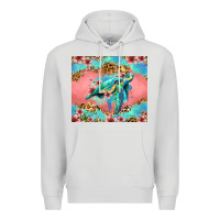 Dove Grey floral turtle Premium Hoodie - Jasminsmagicworld