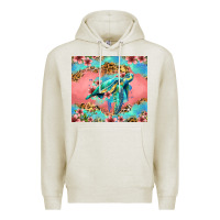 Oatmeal Heather floral turtle Premium Hoodie - Jasminsmagicworld