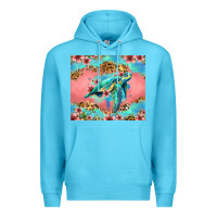 Ocean Blue floral turtle Premium Hoodie - Jasminsmagicworld