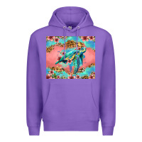 Purple floral turtle Premium Hoodie - Jasminsmagicworld