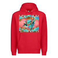 Red floral turtle Premium Hoodie - Jasminsmagicworld