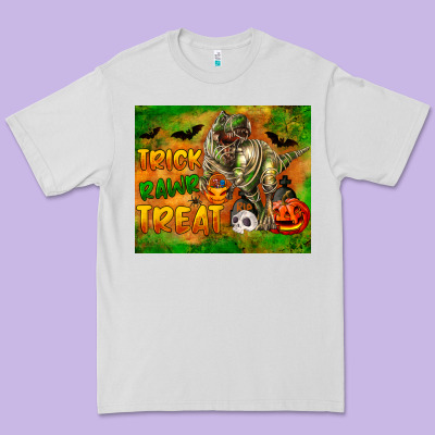 Trick Rawr Treat Premium Tee Designed By Lillyallendesigns