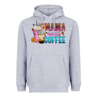 Heather Grey mama needs coffee Heavyweight Hoodie - Zillion Design Studio