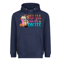 Navy mama needs coffee Heavyweight Hoodie - Zillion Design Studio
