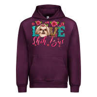 Mauve Wine love shih tzus Urban Hoodie - Artiststas