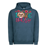 Pigment Midnight Navy love shih tzus Urban Hoodie - Artiststas