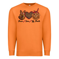 Carrot peace love toy poodle Premium Sweatshirt - RanaPortraitStore