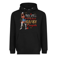 Black the heel i wont sassy cowgirls Heavyweight Hoodie - texasbilliewilder
