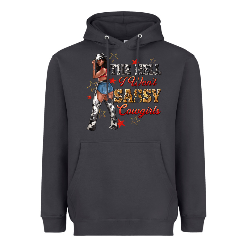 The Heel I Wont Sassy Cowgirls Heavyweight Hoodie by texasbilliewilder | Teevron