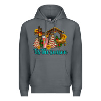 Rock tis the seasin with christmas cake abd jesus Premium Hoodie - AdoDesignShop