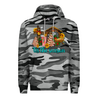 Slate Camo tis the seasin with christmas cake abd jesus Premium Hoodie - AdoDesignShop