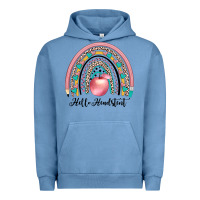 Pigment Pebble Blue hello headstent Urban Hoodie - JahusDesignShop