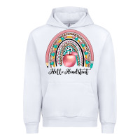 White hello headstent Urban Hoodie - JahusDesignShop