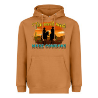 Meerkat the world needs more cowboys Heavyweight Hoodie - texasbilliewilder
