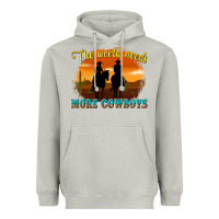 Moon Dust the world needs more cowboys Heavyweight Hoodie - texasbilliewilder
