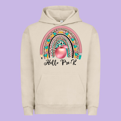 Hello Pre K Urban Hoodie Designed By Jahusdesignshop