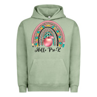 Pigment Oil Green hello pre k Urban Hoodie - JahusDesignShop