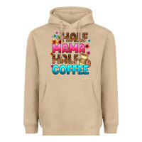Mushroom half mama half coffee Heavyweight Hoodie - Zillion Design Studio