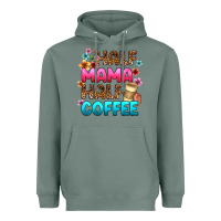 Sage half mama half coffee Heavyweight Hoodie - Zillion Design Studio