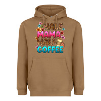 Toasted Coconut half mama half coffee Heavyweight Hoodie - Zillion Design Studio