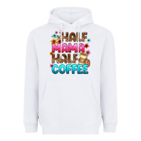 White half mama half coffee Heavyweight Hoodie - Zillion Design Studio