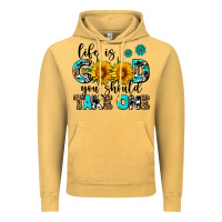 Vintage Mustard life is good you should get one Vintage Hoodie - AdoDesignShop