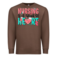 Chestnut nursing is a work of heart Premium Sweatshirt - texasbilliewilder