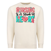 Sandshell nursing is a work of heart Premium Sweatshirt - texasbilliewilder