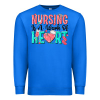 True Royal nursing is a work of heart Premium Sweatshirt - texasbilliewilder