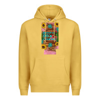 Antique Gold raised 90's country guitar cactus sunflower's 12 oz can cooler  (slim) Premium Hoodie - Artiststas