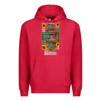 Cardinal raised 90's country guitar cactus sunflower's 12 oz can cooler  (slim) Premium Hoodie - Artiststas