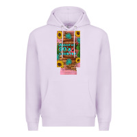 Lilac raised 90's country guitar cactus sunflower's 12 oz can cooler  (slim) Premium Hoodie - Artiststas