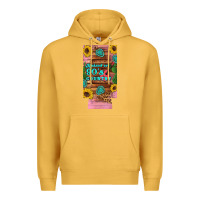 Mustard raised 90's country guitar cactus sunflower's 12 oz can cooler  (slim) Premium Hoodie - Artiststas