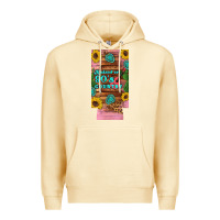 Pina Colada raised 90's country guitar cactus sunflower's 12 oz can cooler  (slim) Premium Hoodie - Artiststas
