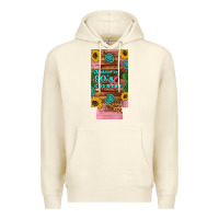 Sandshell raised 90's country guitar cactus sunflower's 12 oz can cooler  (slim) Premium Hoodie - Artiststas