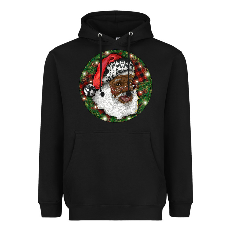 African American Santa Christmas Heavyweight Hoodie by RanaPortraitStore | Teevron