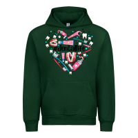 Forest Green dental life element heart Urban Hoodie - AdoDesignShop