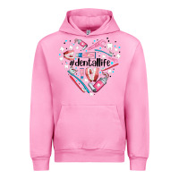 Fuchsia Pink dental life element heart Urban Hoodie - AdoDesignShop