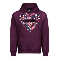 Mauve Wine dental life element heart Urban Hoodie - AdoDesignShop