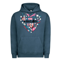 Pigment Midnight Navy dental life element heart Urban Hoodie - AdoDesignShop